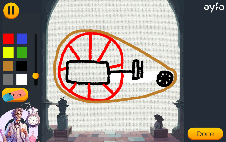 Oyfo drawing interface